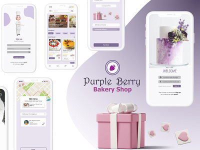 PURPLE BERRY- Bakery Shop UI