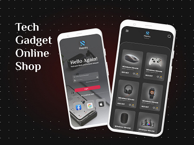Tech Gadget Online Shop UI app design gadget shop tech technology ui