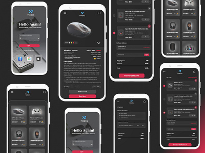 Tech Gadget App UI app design gadget marketplace shop tech technology ui