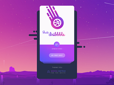 Hello Dribbbble! :) dribbble first happy invite keeprocking shot