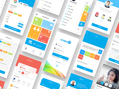 Interview Online App Ui Designs dashboard interface design interview interview. job mobile app screening screenit ui ui kit uiux ux