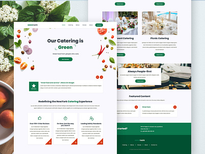 GreenTase - Catering Events Web Design