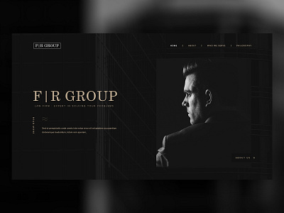 Dark Law Firm Web Design