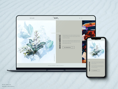 Gallery - Web Design For Art Agency art bootstrap clean colors creative design illustration portfolio ui ux vector web design