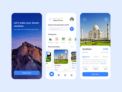 Travel Mobile App adventure booking app flight app holiday mobile app nature new app ui tourism travel travel agency travel app travel booking travel dashboard travel landing page traveling travelling trip ui ux vacation