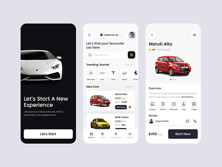 Car Rental Mobile App by Salman Rahman on Dribbble