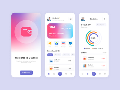 E-Wallet Mobile Banking App banking app card currency app digital money digital wallet e wallet ebanking ewallet ewallet app expense expense tracker finance app fintech app mobile money app online banking online payment scanner wallet wallet app