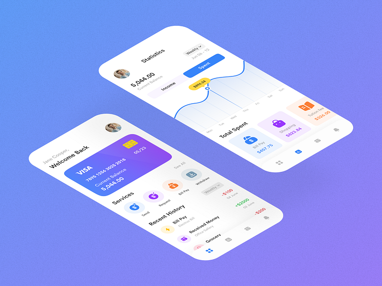 Fintech Mobile App by Salman Rahman on Dribbble