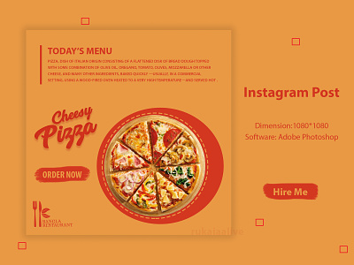 Instagram Post Design branding design graphic design illustration instagram post logo menu social media post twitter cover