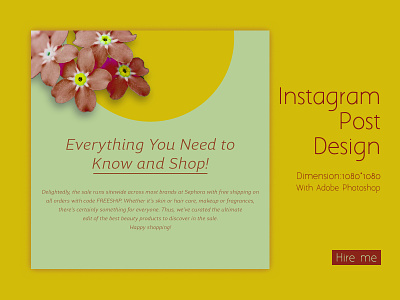Instagram Post Design design graphic design instagram post menu social media design social media post twitter cover