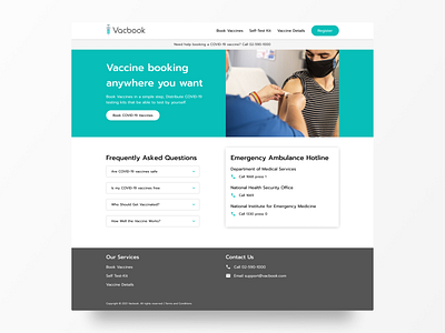 Vacbook - Webpage ui web design