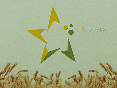 Branding for a chemical fertilizer company agriculture golden star granules industrial company logo sack star wheat