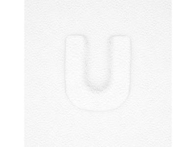 'u' for 36 days of type 36 days of type 4d cinema design ferranhead font leather organic typography u