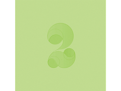 '2' for 36 days of type 2 circles design ferranhead font illustrator number type typography