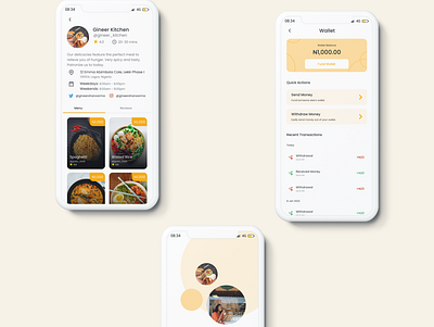 Food application design figma food app illustration ui ux