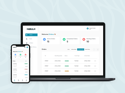 Logistics responsive dashboard