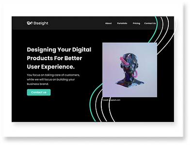 Desight design - Explore web design graphic design interface landing page minimalist typography uiux web app web design