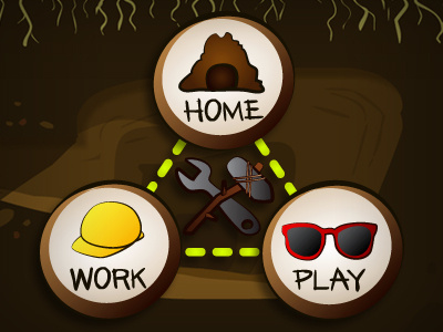 Pod select app bug buttons cartoon game illustration iphone kids select ui