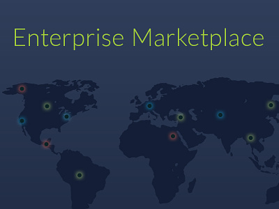 Enterprise Marketplace connected dark graphic illustration stackmob web