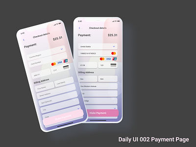 Daily UI 002 Payment Page dailyui graphic design ui ux