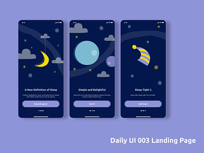 Daily UI 003 Landing Page dailyui ui ux
