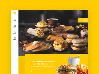 McDonald's food mcdonalds redesign ui ux