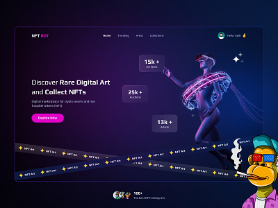 NFT Landing Page✌