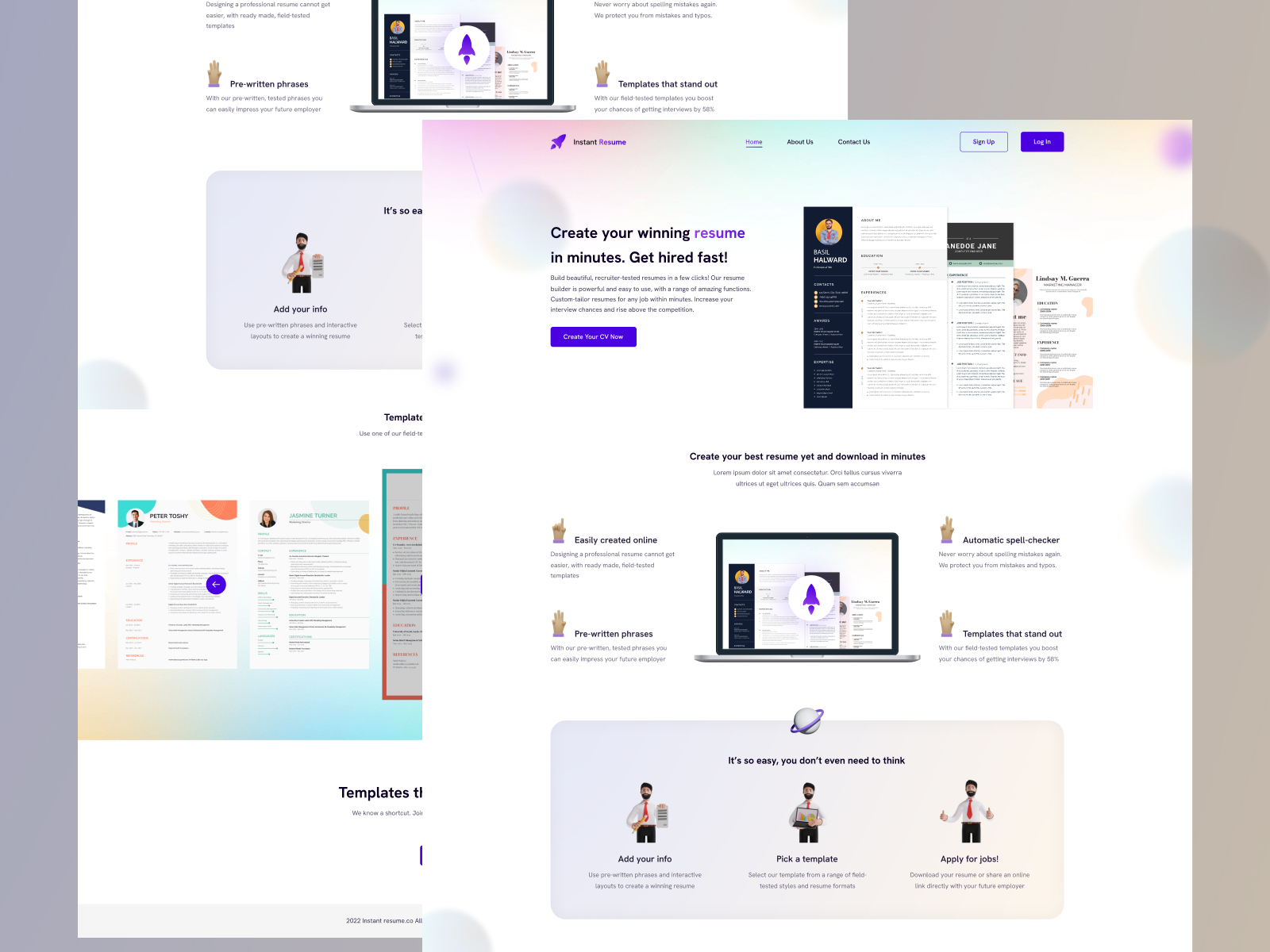 Resume Builder by Jith Ajith on Dribbble