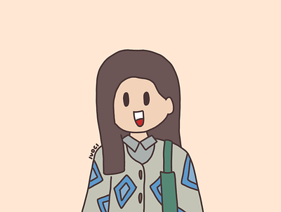 Cute Girl Avatar Illustration avatar character design character illustration design icon illustration vector