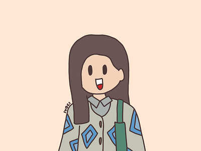 Cute Girl Avatar Illustration