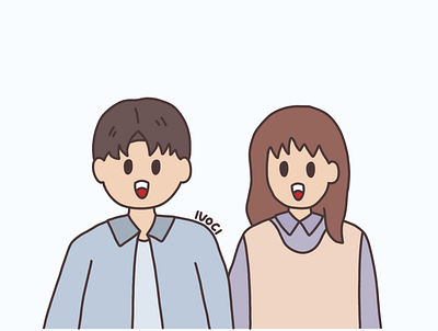 Custom Couple Cute Illustration character design character illustration couple illustration design digital art illustration vector