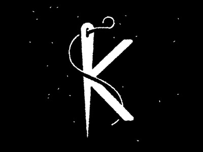Method & Wisdon design icon k logo mark needle thread typography