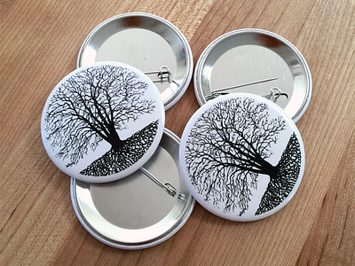 Silent Season Tree Buttons