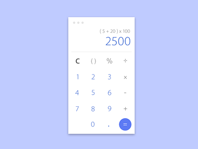 Calculator - Daily UI #004 004 app application calculator dailyui minimal number ui