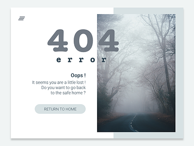 404 Page - Daily UI #008 008 404 404 page dailyui error not found ui web webdesign website