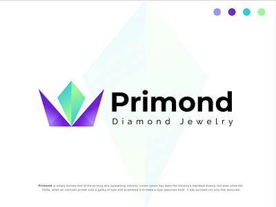 Primond Modern Logo Design || Diamond Concept ||
