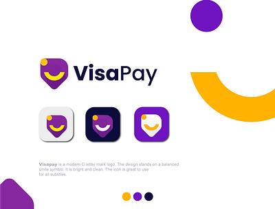 VisaPay Logo Design || Mobile App Concept || app bill branding branding and identity business buy cash creative logo graphic design logo mobile app modern logo motion graphics paying payment ui