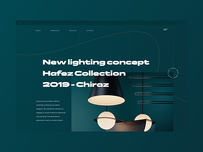 Exploration - 11 artistic direction hafez lighting lightning lights ligth ui ux uxui uxui webdesign landingpage