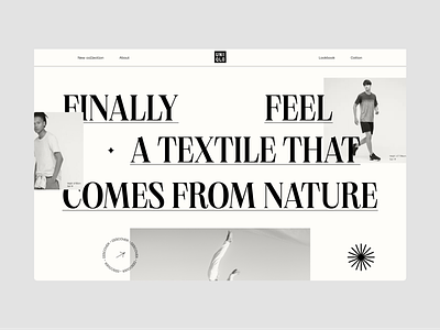 Uniqlo - E commerce landing page animated animation branding brutalism brutalist clothes clothes brand coton cotton design fashion figma figma prototype motion nature sustainable sustainable clothes typography ui uniqlo