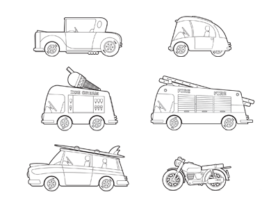 Cars And 1 Bike a book colouring colouring book cars drew for greyscale i motorbike on some trucks vehicles was working