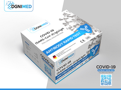 DGNIMED Antibody Rapid Test Kit Box Packaging logo modern