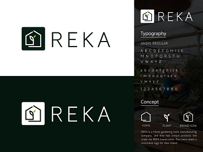 REKA | Logo Design brand identity branding design agency graphic design home garden logos logo logo concepts logo design logo ideas logos minimalist logo minimalistic modern logo new logo new logos