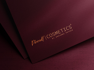 Pinell Cosmetics | Logo Design box packaging branding design graphic design logo logo design logo ideas minimal minimal logo minimalist minimalist logo modern modern logo new logo new logo ideas vector