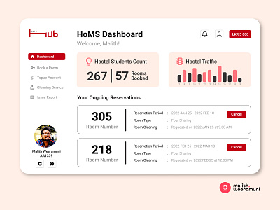 HoMS | Hostel Management System Ui admin panel admin ui design hostel hostel ui management management system ui panel ui system ui uiux web app web app ui