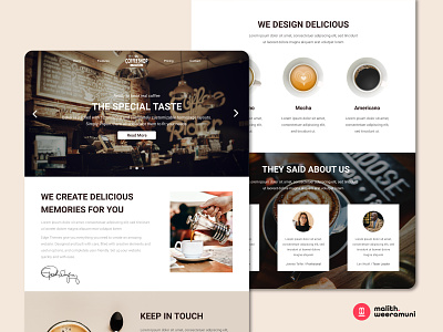 Coffee Shop Website Ui/Ux Design