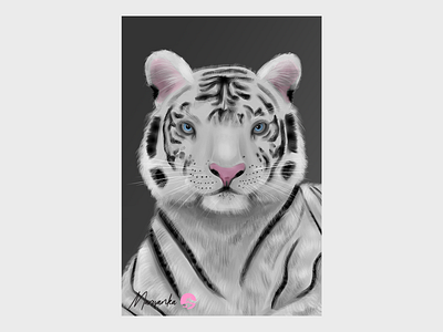White Tiger clip studio paint digital art digital illustration digital painting illustration