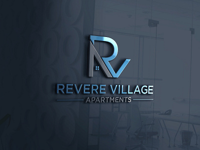 Revere Village logo brand design brand identity creative logo letter logo lettermark logo logodesign logodesigner modern logo razamakhatun