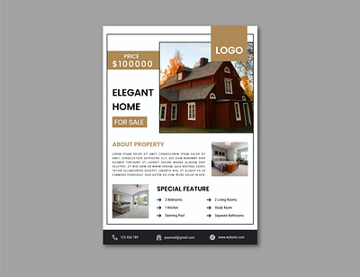 Real Estate Flyer business poster corporate dribble designer flyer flyer maker flyer maker online flyer psd flyers leaflet minimal minimal flyer poster poster design poster maker print ready flyer real estate real estate agent real estate flyer social media design social media post