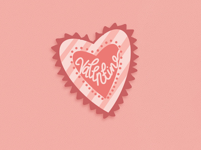 Valentine design doodle a day february flat graphic design heart illustration line procreate shape valentine vector