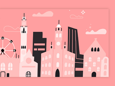 Lille, France skyline design event flat france illustration line shape skyline vector